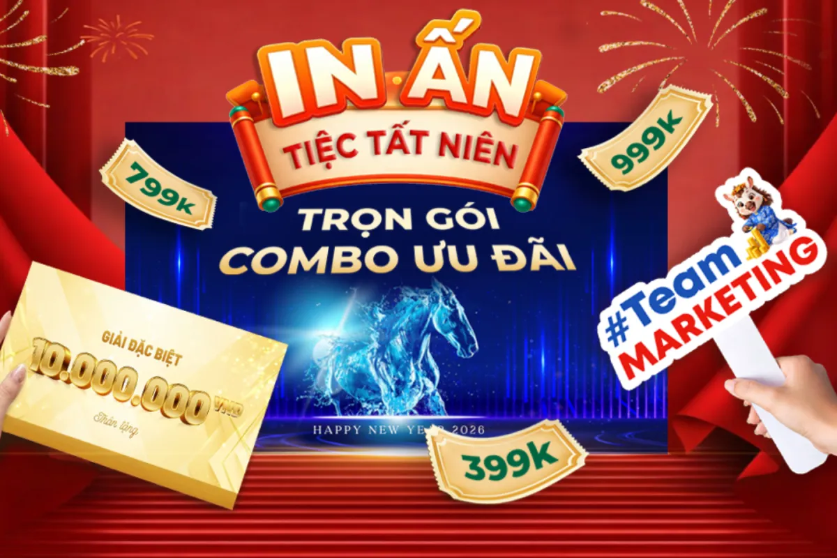 Combo in ấn tiệc Tất niên - Siêu ưu đãi tại Thế Giới In Ấn